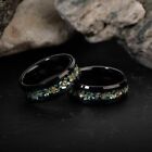 Coral Stainless Steel Band Ring 8Mm Fashion Men Black Gold Green