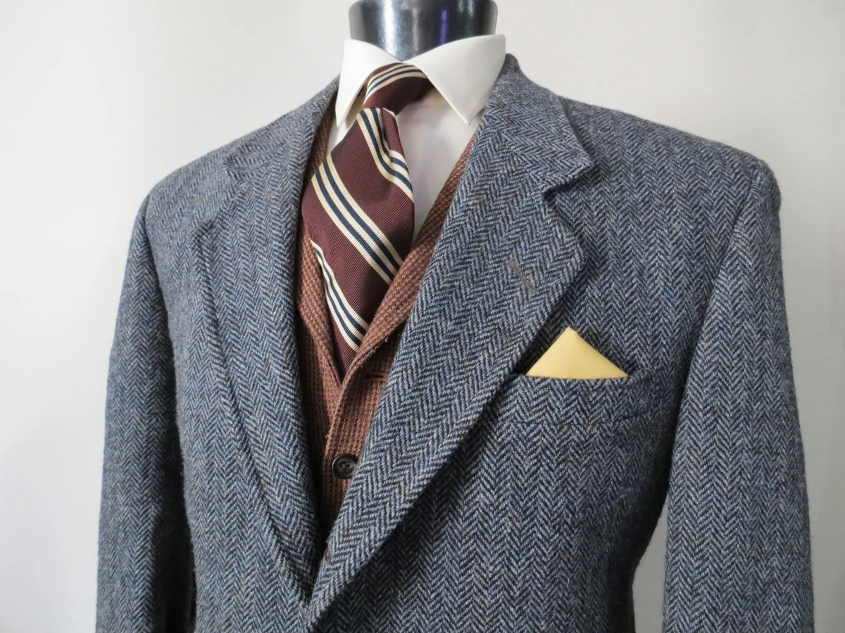 MINT Orvis Harris tweed hand woven in Scotland heavy tweed sport coat 42 S