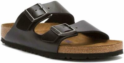 Men's Birkenstock Sandal Soft Footbed Arizona Amalfi Black Regular