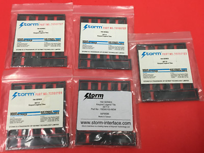Storm - 700 Series - Set D - P/N: 70D00103 - Keypad Legend Tiles - LOT OF (5)