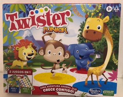 Hasbro Twister Junior 2 Games In 1 Animal Safari & Animal Party Ages 3+ SPANISH