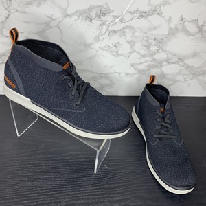 skechers air cooled memory foam blue