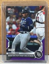 2021 TOPPS NOW #703 WANDER FRANCO TAMPA BAY RAYS 26 games Purple Parallel 19/25