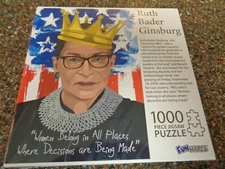Ruth Bader Ginsburg RBG 1000 Piece Jigsaw Puzzle 27" x 19" Sealed New Funwares