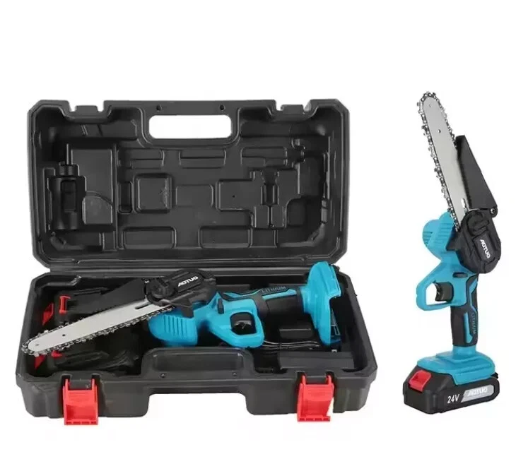 MOTOSEGA a BATTERIA 48V 6 POLLICI Lubrificata OLIO Mini Elettrosega Tagliarami