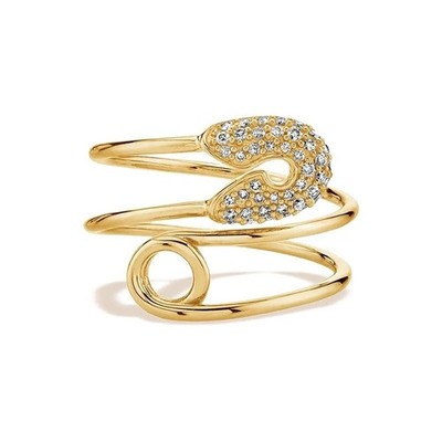 Sterling Silver Ring Cubic Zircon Adjustable Women Finger Ring Christmas Jewelry