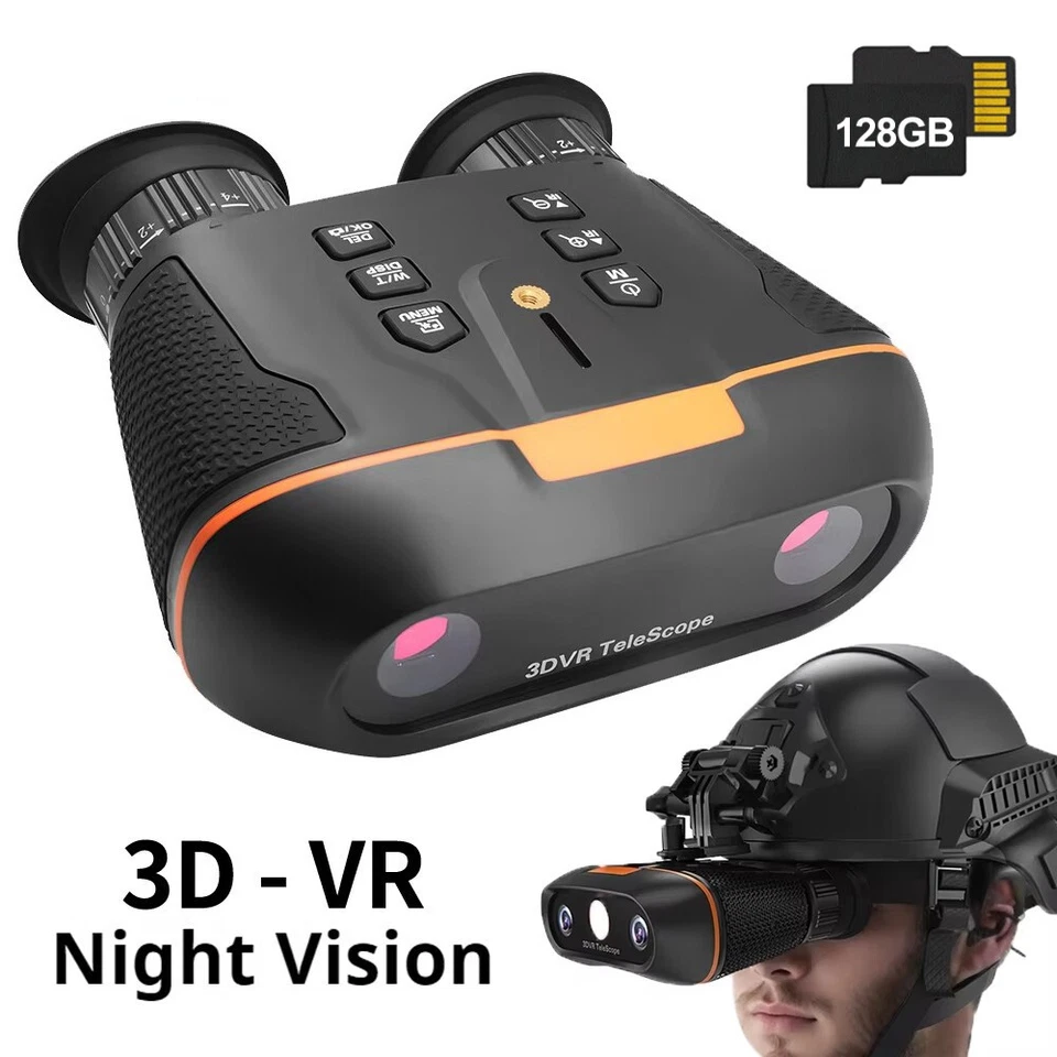 VRNV100 3D VR Kopfmontiertes Nachtsicht Teleskop 8-fach Digitalzoom Fernglas - Image 4 of 4