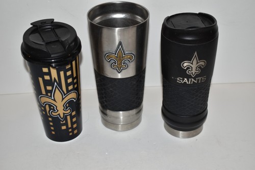 NEW ORLEANS SAINTS COFFEE TUMBLERS - LOT OF 3 (PLS28)