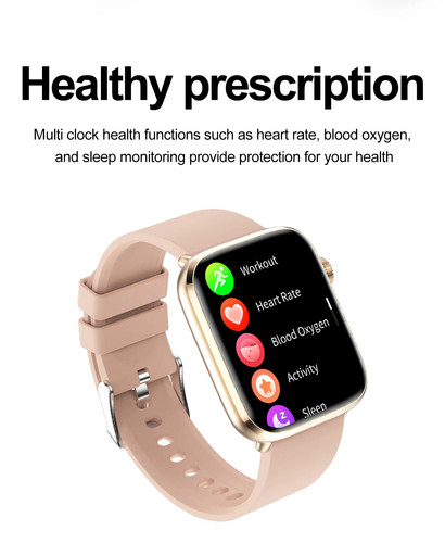 T92 Smart Watch Bluetooth Anruf Gesundheitsüberwachung Sport Fitness Tracker - Bild 4 von 9