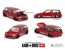 Kaido House x Mini GT Honda Civic (EF) Kaido Works V2- M Red. #156 1/64