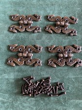 Old Charm Butterfly Hinges With Screws.  2 Pairs