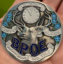 Elks Lodge BPOE Challenge Collector Coin Semiquincentennial 250 Years USA 2 Inch
