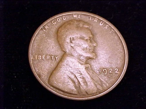 1922-D Lincoln Cent, Good to VG Grade.