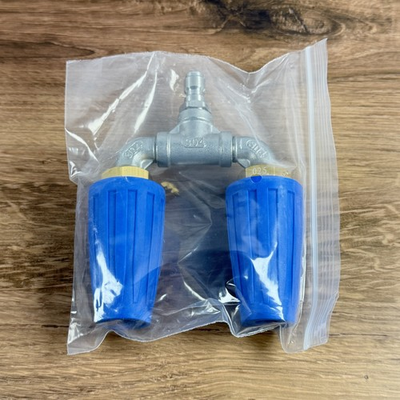 #ad Pressure Washer Dual Turbo Nozzle Rotating Spray Tip 1 4quot; Quick Connect 025 GPM $24.99