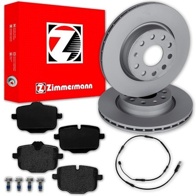 Zimmermann BREMSSCHEIBEN 345mm + BELÄGE HINTEN passend für BMW 5er F11 Touring