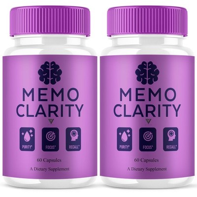 (2 Pack) Memo Clarity Memory Capsules, MemoClarity Focus Support (120 Capsules)