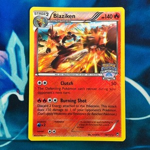 Blaziken - 14/111 - National Championships Promo Rare Holo - Pokemon Card - LP