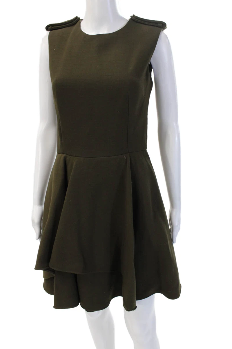 slim fit dress slacks The Woolen Flared Dress
