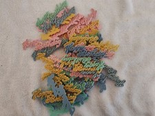 HAPPY BIRTHDAY Cake Topper 57 Ct