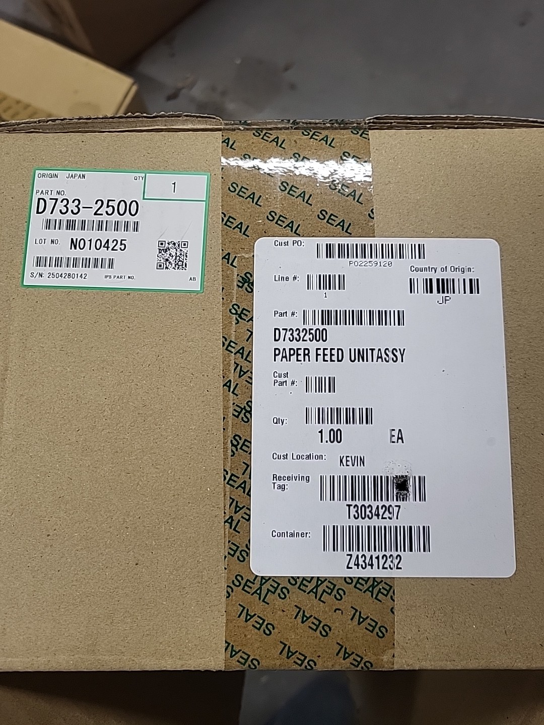 Ricoh D773-2500 Paper Feed Unit For LCT Pro 8300 8200 8100 new
