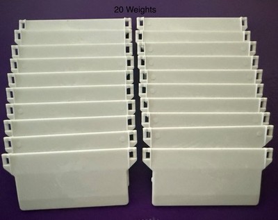 20 x VERTIKALJALOUSIE GEWICHTE 3,5''/89mm GEEIGNET ZUR STABILISIERUNG VON KETTEN