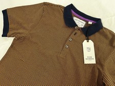 NWT Tom Morris St. Andrews Golfing Heritage Polo Shirt Striped Mens Medium