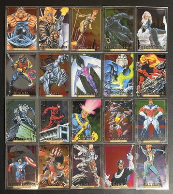 2024 SkyBox Marvel Masterpieces '92 Platinum Complete Base Set 1-100