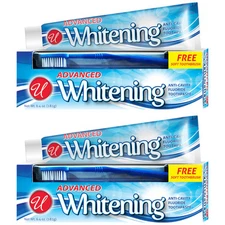 Advanced Whitening Anti-Cavity Fluoride Toothpaste, 6.4oz (181g) (Pack of 2)