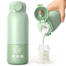 Portable Bottle Warmer for Travel 12oz  80W Fast Heating, 316 Stainless Steel,