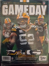 Official GAMEDAY Program GREEN BAY PACKERS v  MINNESOTA VIKINGS Tickets Gary