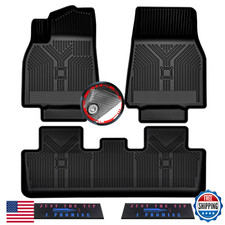 Tesla Model Y 5 Seater Floor Mats 2020-2024 3D Custom Fit All-Weather Car Floor