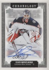 2019-20 Upper Deck Chronology Franchise History Elvis Merzlikins Auto 09a0