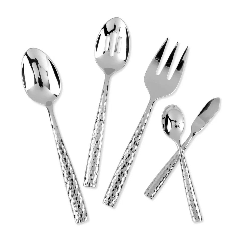 45-Piece Martello  Flatware Set, 18/8 Stainless Steel Silverware Cutlery Set - Image 2 of 4