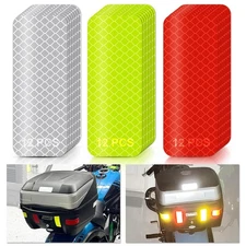 PSLER 80PCS Reflective Stickers Tape Waterproof High Visibility Safety Strips