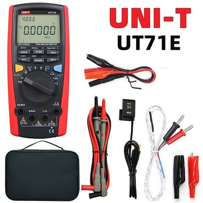 UNI-T UT71E Digital Multimeter Tester USB Auto Data Log AC DC Power Cord Socket