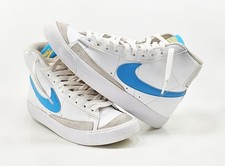 Nike Blazer Mid '77 GS Shoes 6Y Sneakers DA4086-107 7 White  Blue