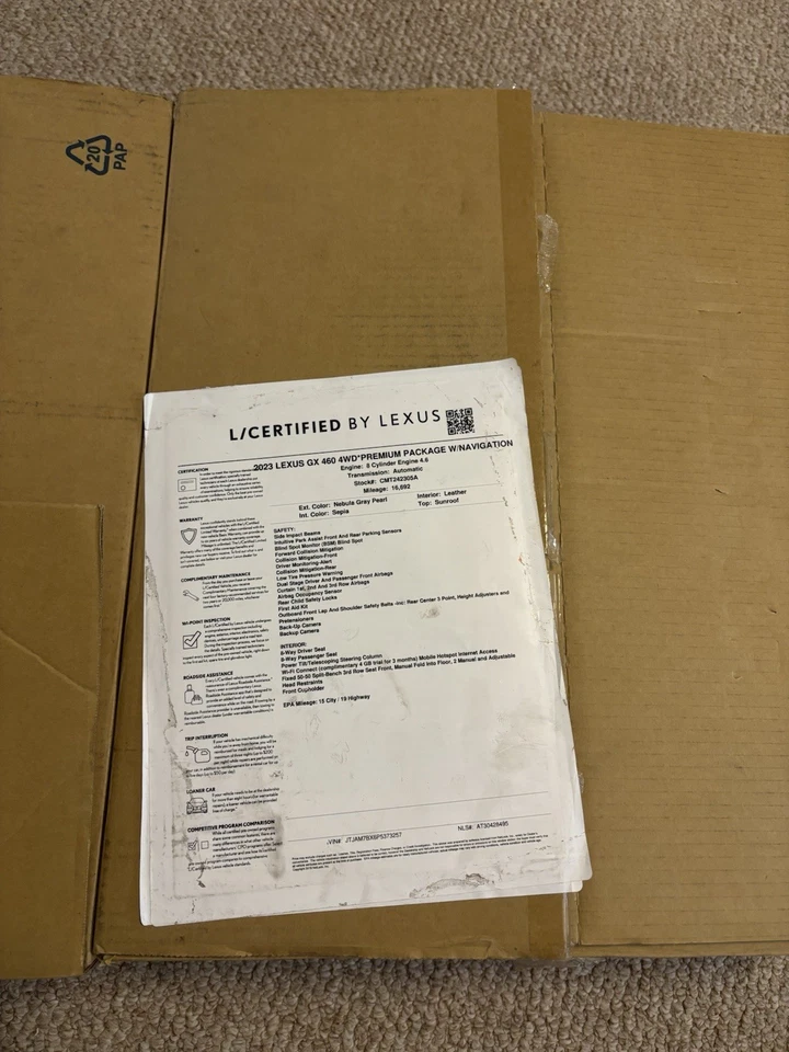 Juego de pares de luces traseras izquierda y derecha Lexus GX460 2023 certificado OEM Foto 2 de 4