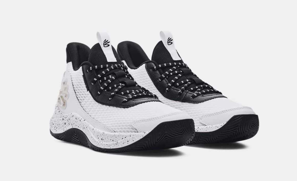 Under Armour Curry 3Z7 Shoes Men's Size 10.5 White Black Basketball 3026622-101