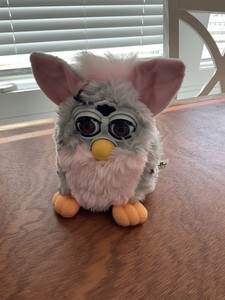 Vintage 1998 Tiger Furby Leopard Pink & Gray As Is Not Working