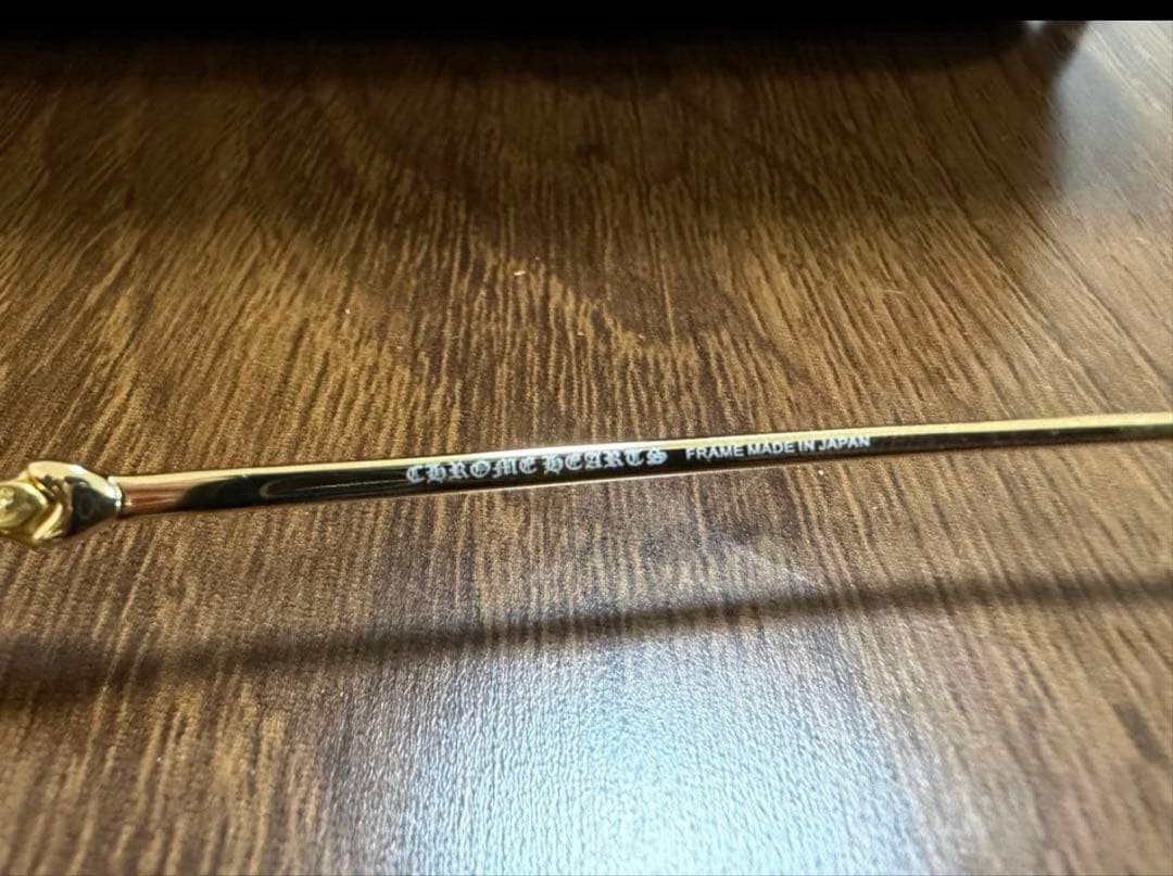 Chrome Hearts Thermos II Gold UV Lens Eyewear 56mm Used thumbnail 5