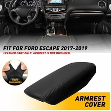 Center Console Lid Armrest Replacement Cover Black For Ford Escape 2017 18 2019