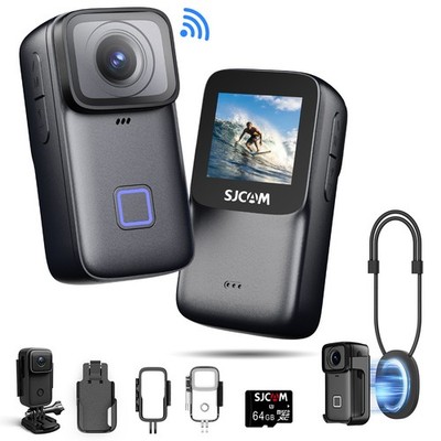 SJCAM C200Pro Action Camera 4K POV Pocket Body Camera 6-Axis Stabilization 64GB