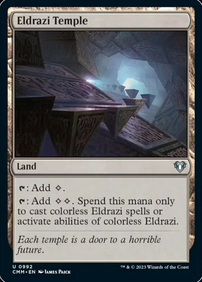 [1x] Eldrazi Temple Near Mint, English Commander Masters MTG Magic pack fresh