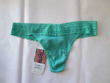 HANKY PANKY DREAMEASE LOW RISE THONG PANTY 631104, GREEN, ONE SIZE, NWT 23