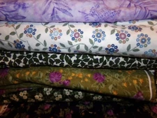 FLANNEL FLOWERS floral Cotton quilt FABRIC U-Pick See Info 1/2 yd BTHY