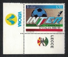 INTER SCUDETTO 1988-1989 CON APPENDICE VERONA E LECCE ANGOLO ANNO 1989