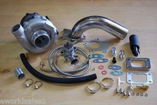 T3t4 Hybrid Turbocharger Kit T3 T4 Turbo 3an Ss Oil Pipe Bov Stage 1