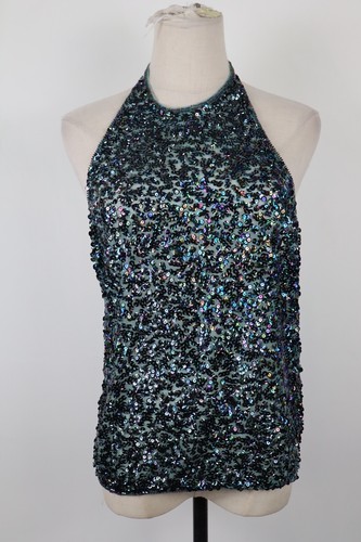 Max&co Jersey Top Frau Gr. L Frau Casual Vintage Top T-Shirt Pailletten