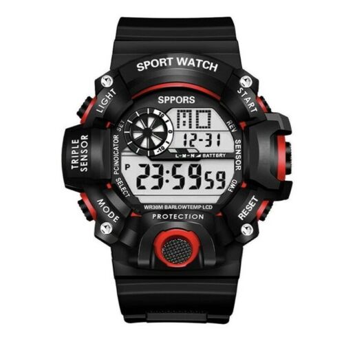 Relojes para hombre cara grande militar ejército caminar deportes digital LED a prueba de golpes - Imagen 20 de 20