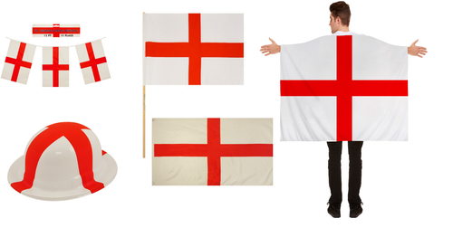 St Georges Day Hats \u0026 Flags England 
